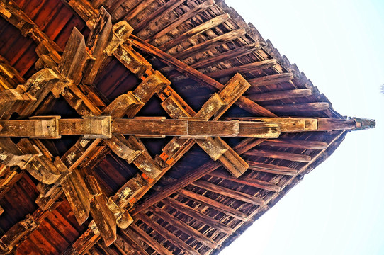 古建木结构吊顶