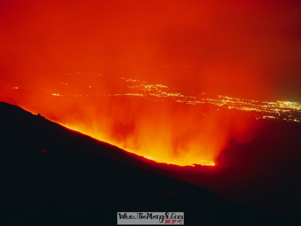 做梦火山爆发