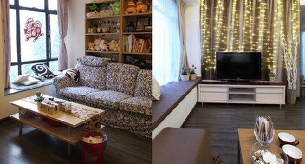 旧实木沙发改造