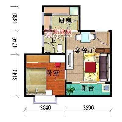 套房想改厨房位置