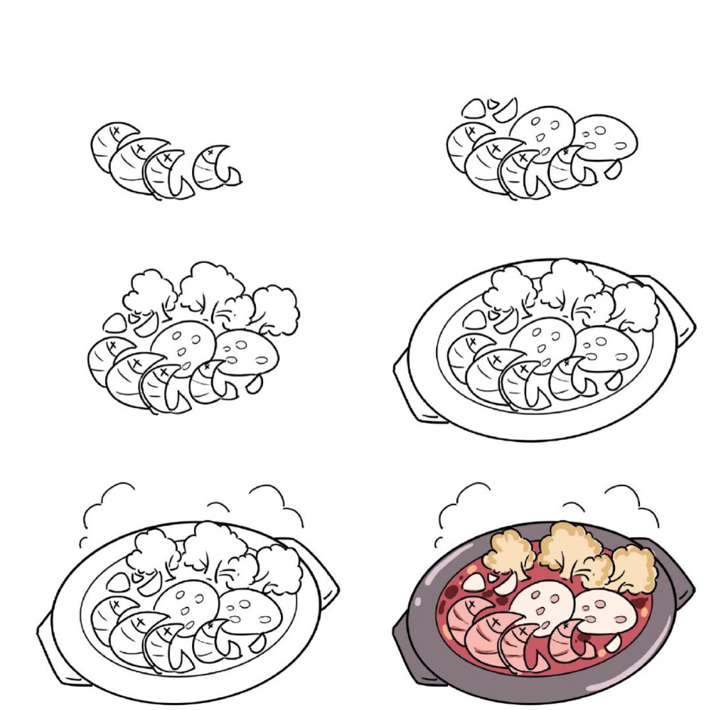 食物简笔画步骤图