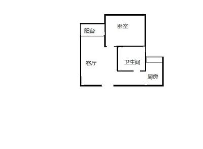 卧室和厨房一墙之隔