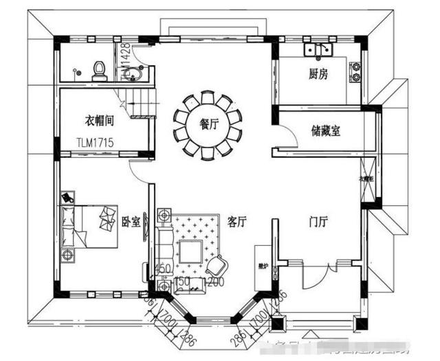农村别墅厨房和餐厅的尺寸