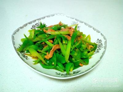 青椒芹菜做法大全家常