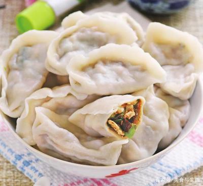 香菇油菜素饺子