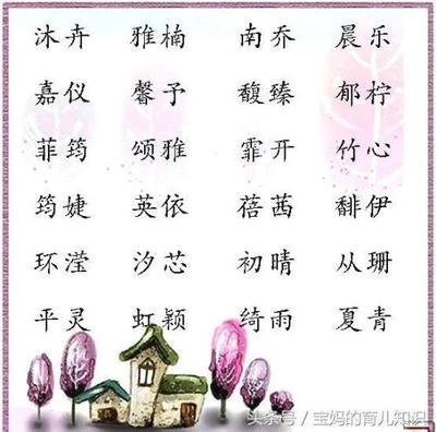 女孩带臻的名字