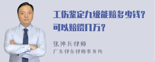 工伤鉴定九级多少钱