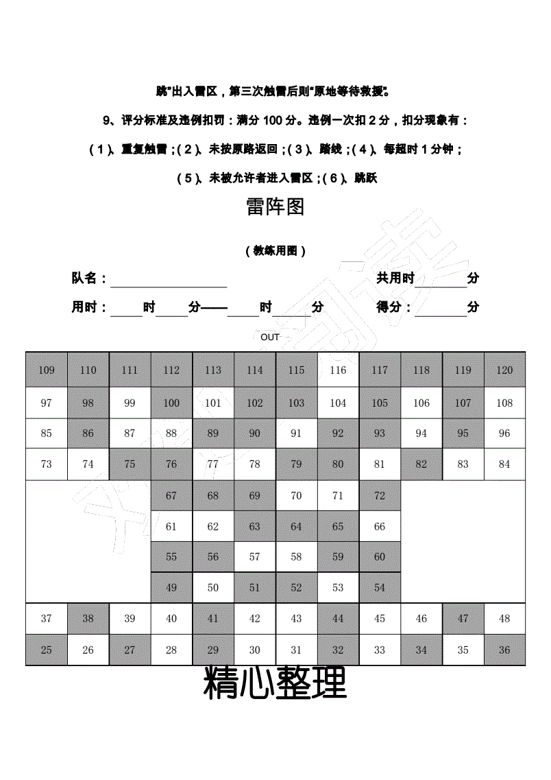 雷阵图怎么走