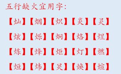 五行缺水缺火