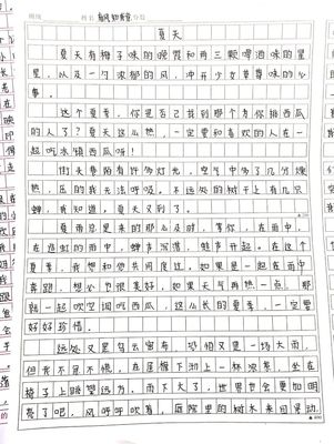 夏天有什么花作文600字作文怎么写