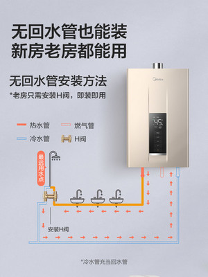 美的燃气热水器怎么使用