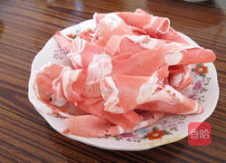 火锅羊肉片制作方法