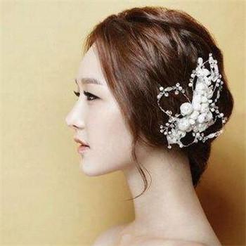 韩式婚纱照新娘发型