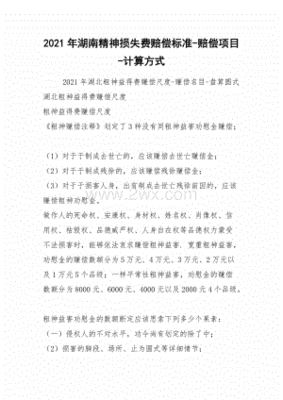 赔偿精神损失费