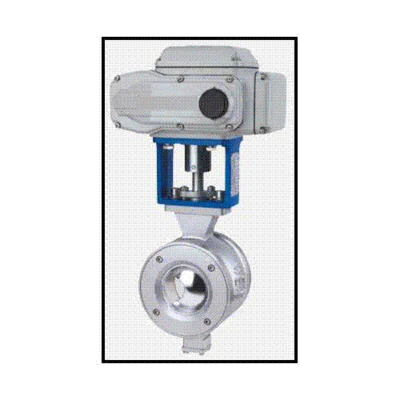 电动调节V型球阀原理
