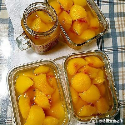 黄桃罐头的保存方法