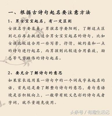 诗句名字大全唯美