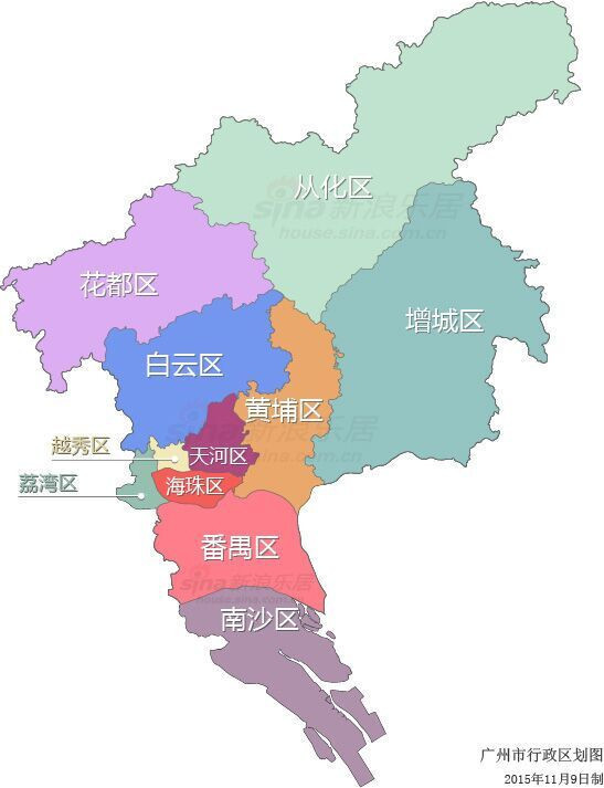 广州市分几个区