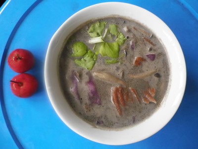 鸡肉黑豆香菇汤