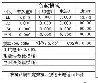 变压器的技术参数数据包括什么