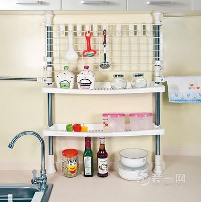 厨房购物架如何安装
