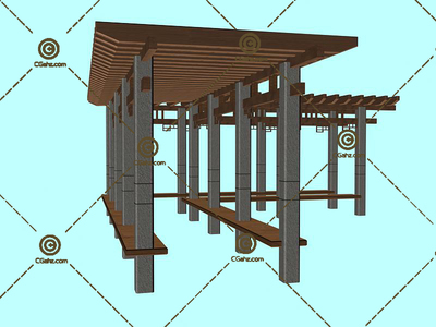 景觀鋼結(jié)構(gòu)廊架多錢一平米 鋼結(jié)構(gòu)框架設(shè)計 第1張