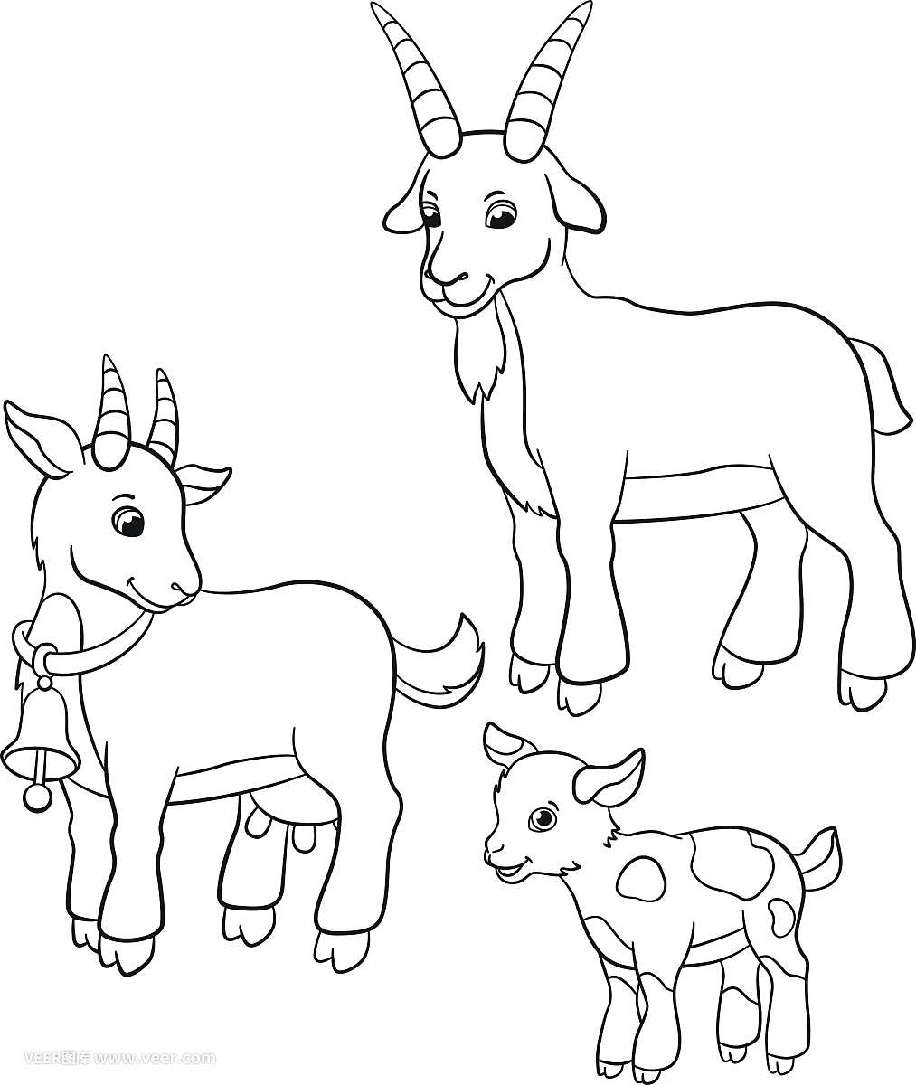 山羊简笔画图片素材_山羊简笔画图片模板_图查查