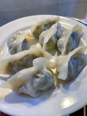 荠菜香菇猪肉饺子