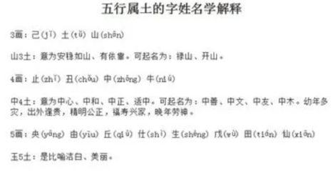 宝宝五行缺土取名