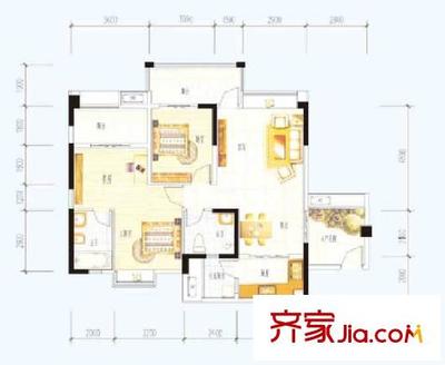 f型户型装修效果图