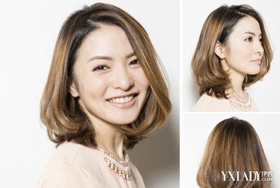 圆脸高额头适合的刘海