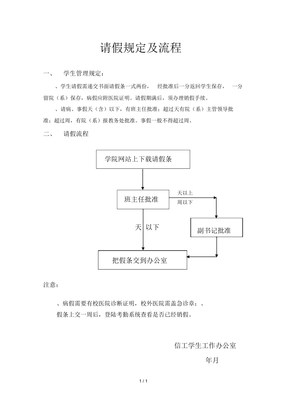 请病假流程