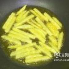 土豆炸暑条的制作方法