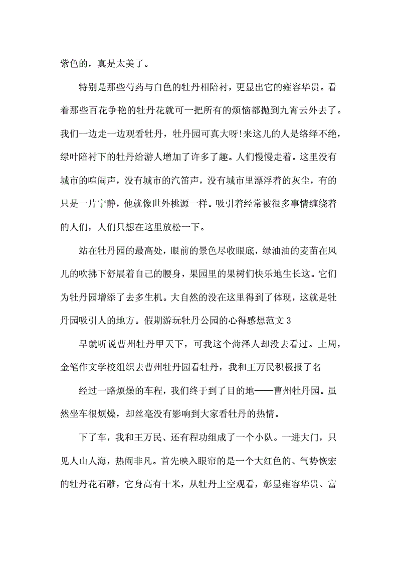 游玩的感想怎么说