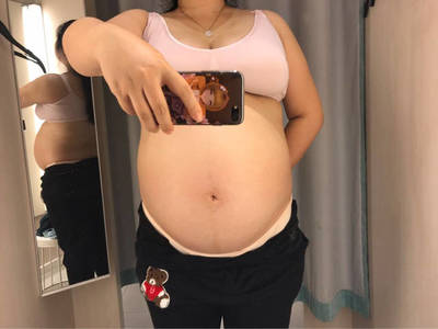 怀孕一个月肚子有多大图片