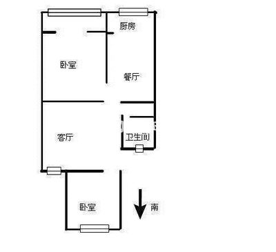 45平小户型一房改两房