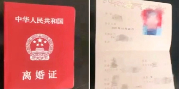 离婚证样本
