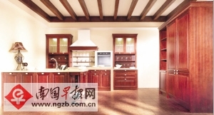 实木橱柜出口前景