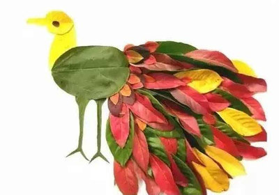 手工树叶粘贴画怎么做