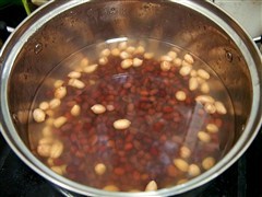 红豆花生复合奶的制作方法