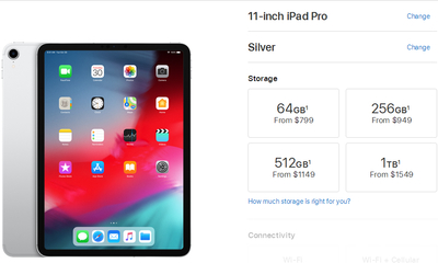 ipad pro在美国的价格多少钱,苹