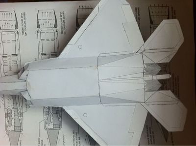f22仿真纸飞机图纸下载