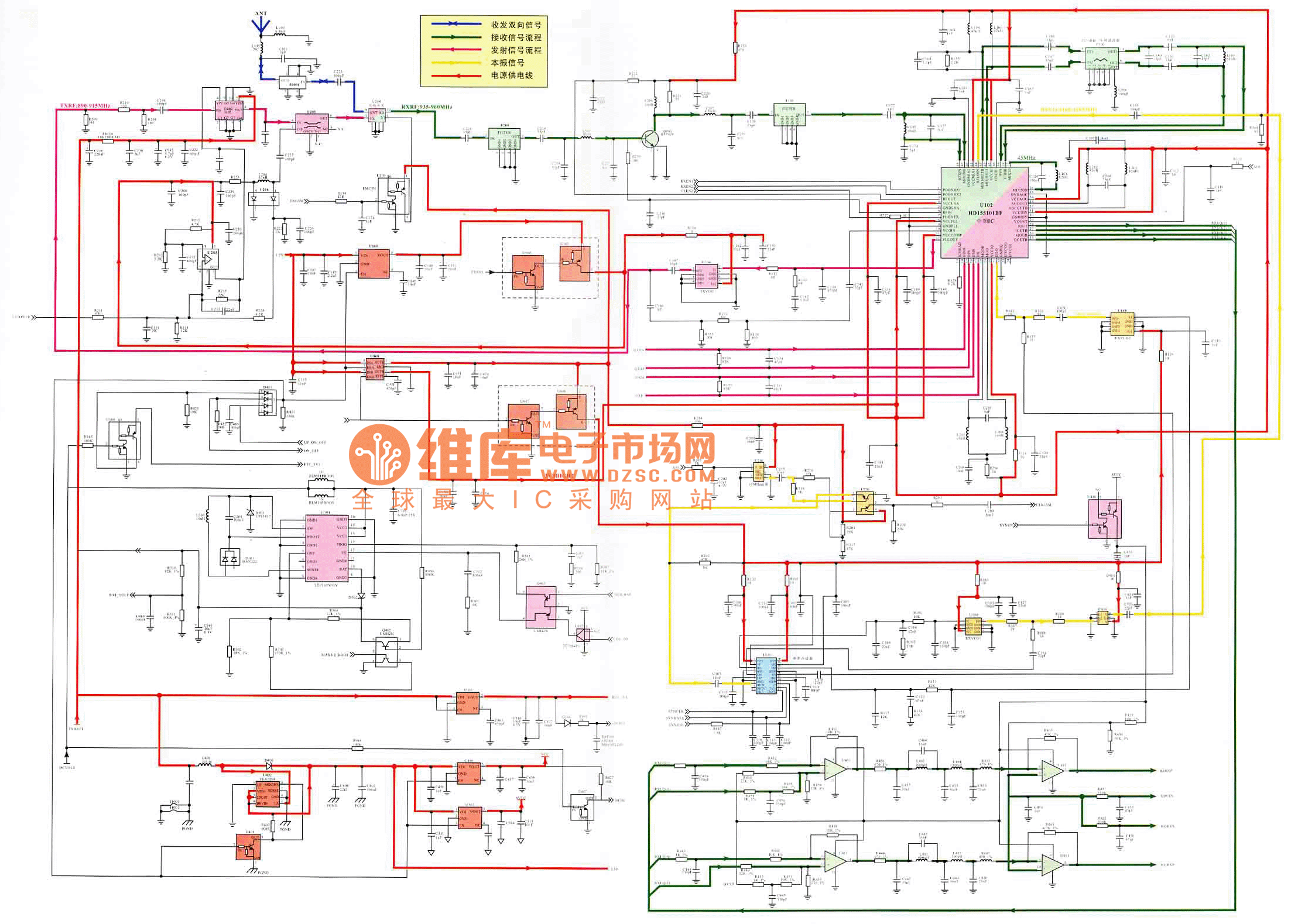 三线万能模块电路图图片