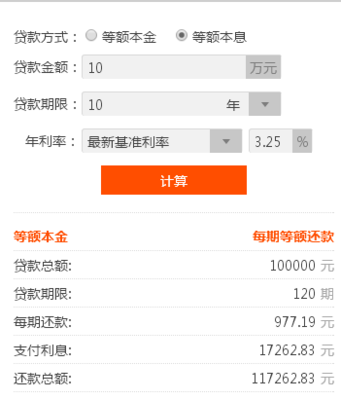 10万贷款10年
