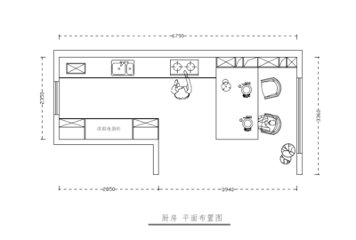 厨房平面布置图
