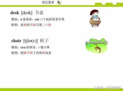 椅子的英语发音