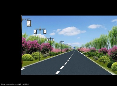 道路景观设计效果图