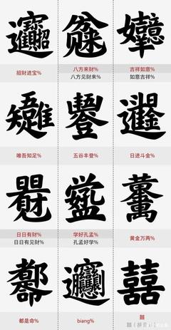 两个字合体字大全