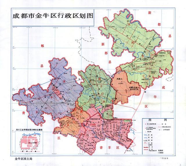成都区划地图