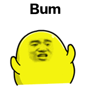 bum表情包